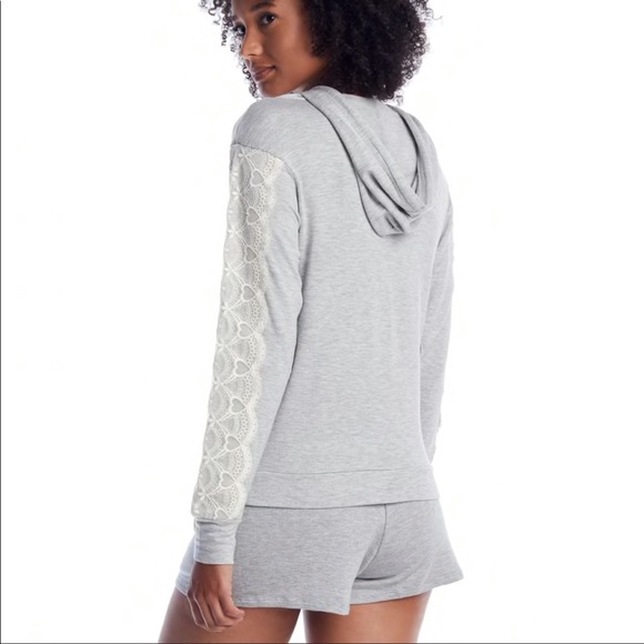 Hoodie Short PJ Set - Picture 2 of 6